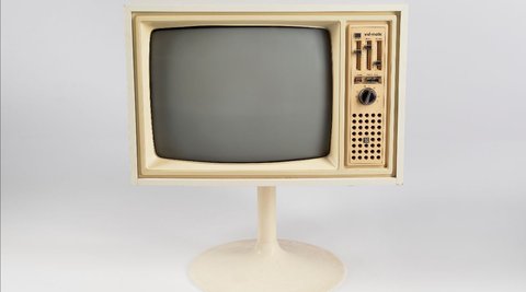 A vintage television set