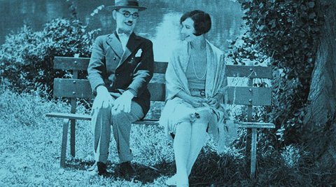 A still from the silent film 'A Daughter of Christchurch'.