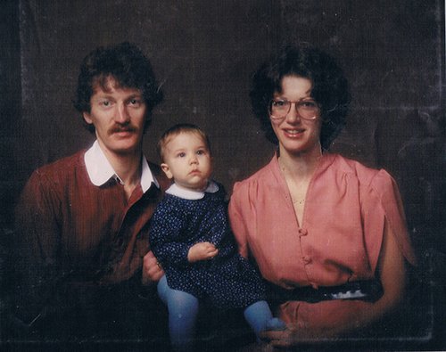 Family portrait from the eighties.