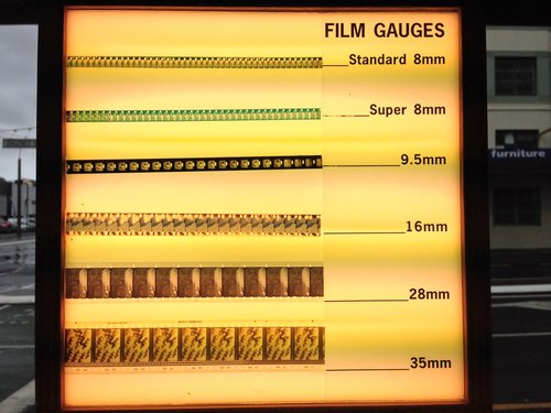 Film gauges from Standard 8mm to 35mm.