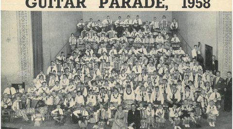 Music Month and the Guitar Parade programme cover.