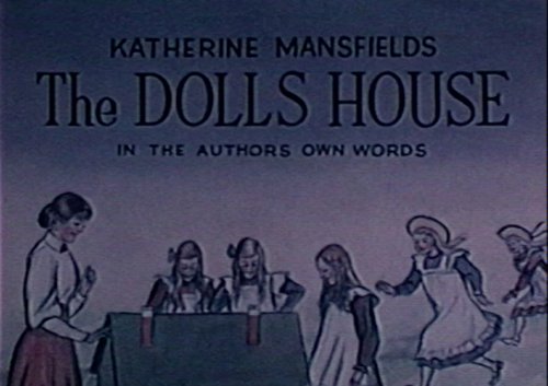 Illustration of women and girls gathering around a dolls house.