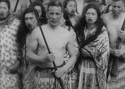 Still from 1925 film, Rewi's Last Stand - Henare Toka as Tama Te Heu Heu.