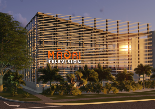 Rendering of the Māori Television building.