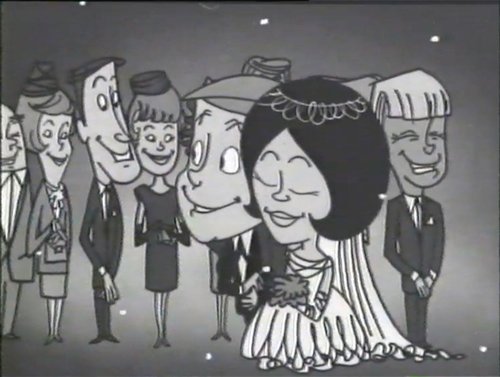 Still from National Bank advertisement - cartoon, 'Henry Marries a Teller'.