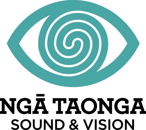 The Ngā Taonga Sound & Vision logo.
