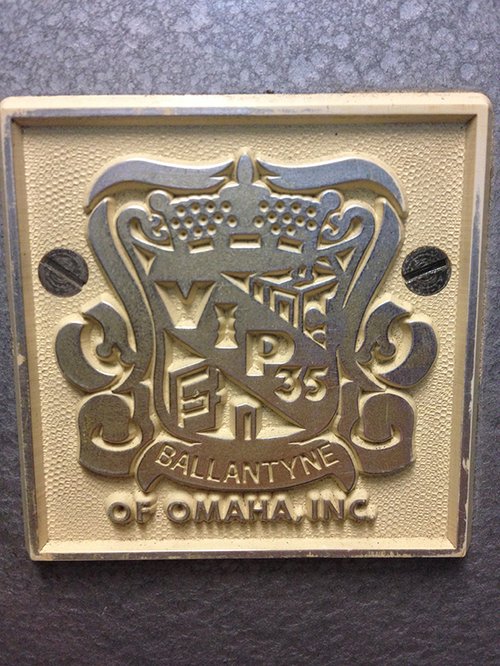 Crest on the 35mm projector.