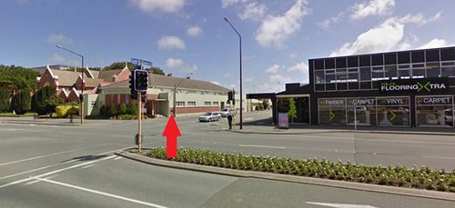 A Google Maps street view image of the RSA Memorial Hall in Invercargill