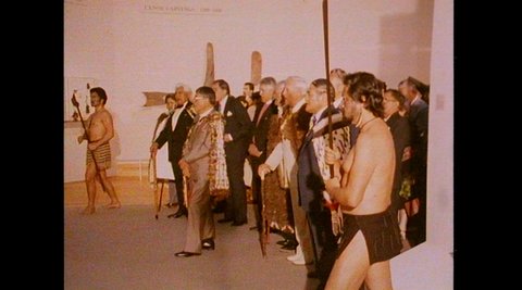 Group at opening of Te Māori