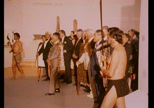 Group at opening of Te Māori