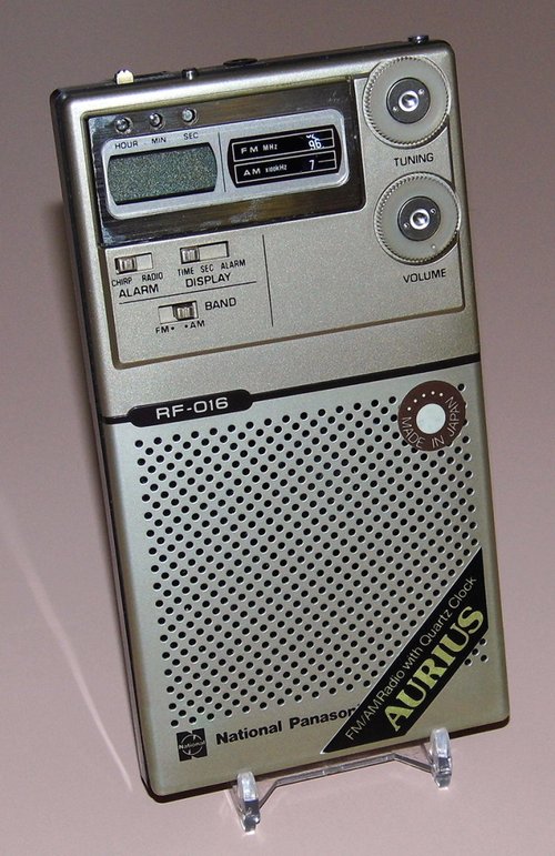A vintage portable transistor radio