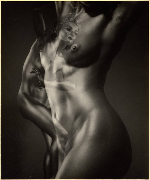 Artistic double exposure of Freda Stark dancing