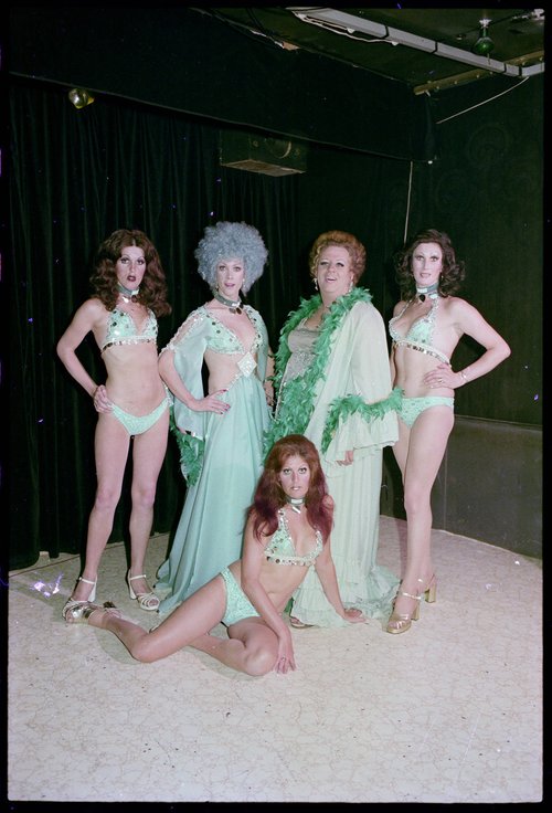 Four performers at Mojo's Nitespot, 1970s