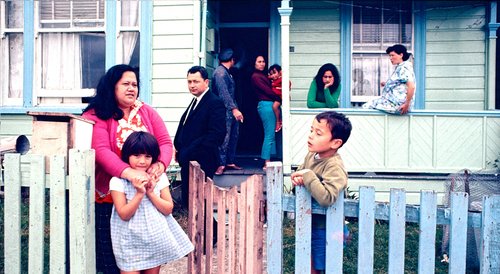 New migrants from the Pacific Islands sharing a house in Ponsonby while they get established.